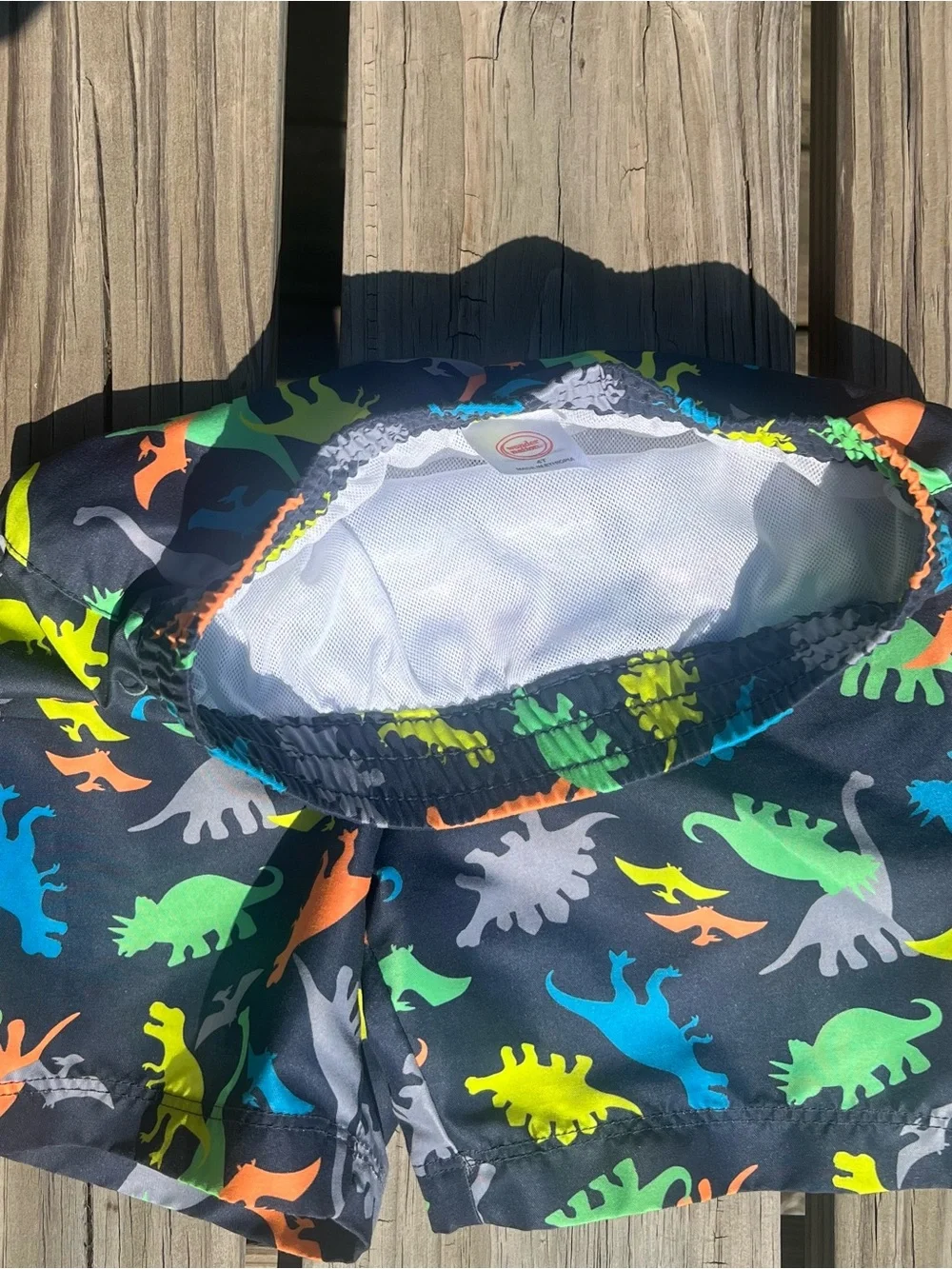 •Wonder Nation 4T Dinosaur Swim Trunks! EUC!